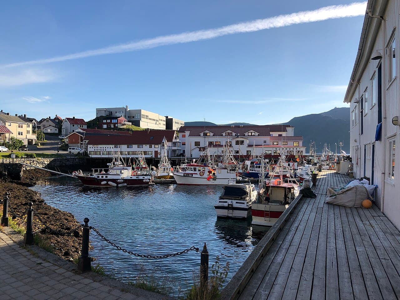 The harbour at Honningsvåg, Nordkapp municipality, Finnmark